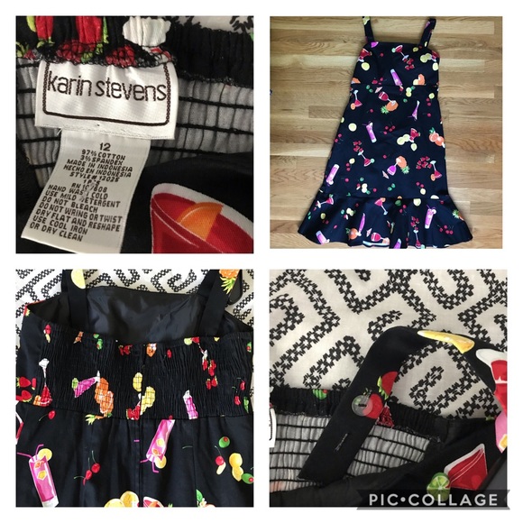 Fun Summer Tutti Frutti Cocktail Dress - Picture 6 of 7